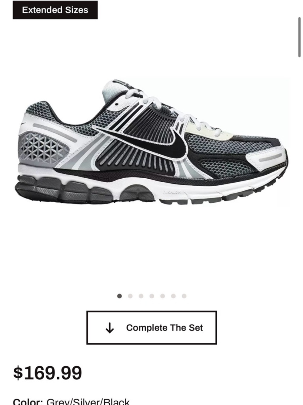 Nike Black, Grey and White Men's Performance Running Shoe